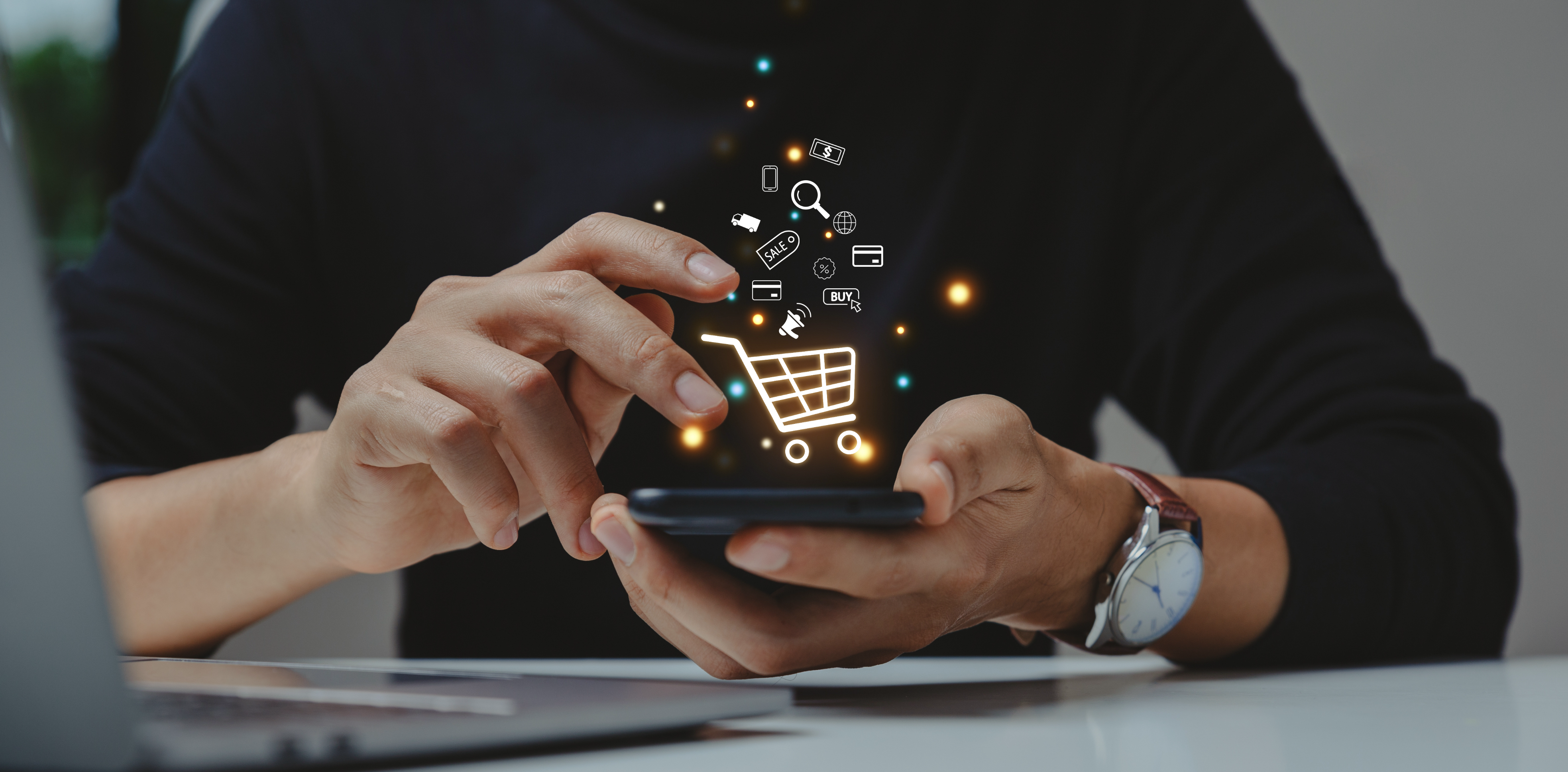 accessing ecommerce on mobile  